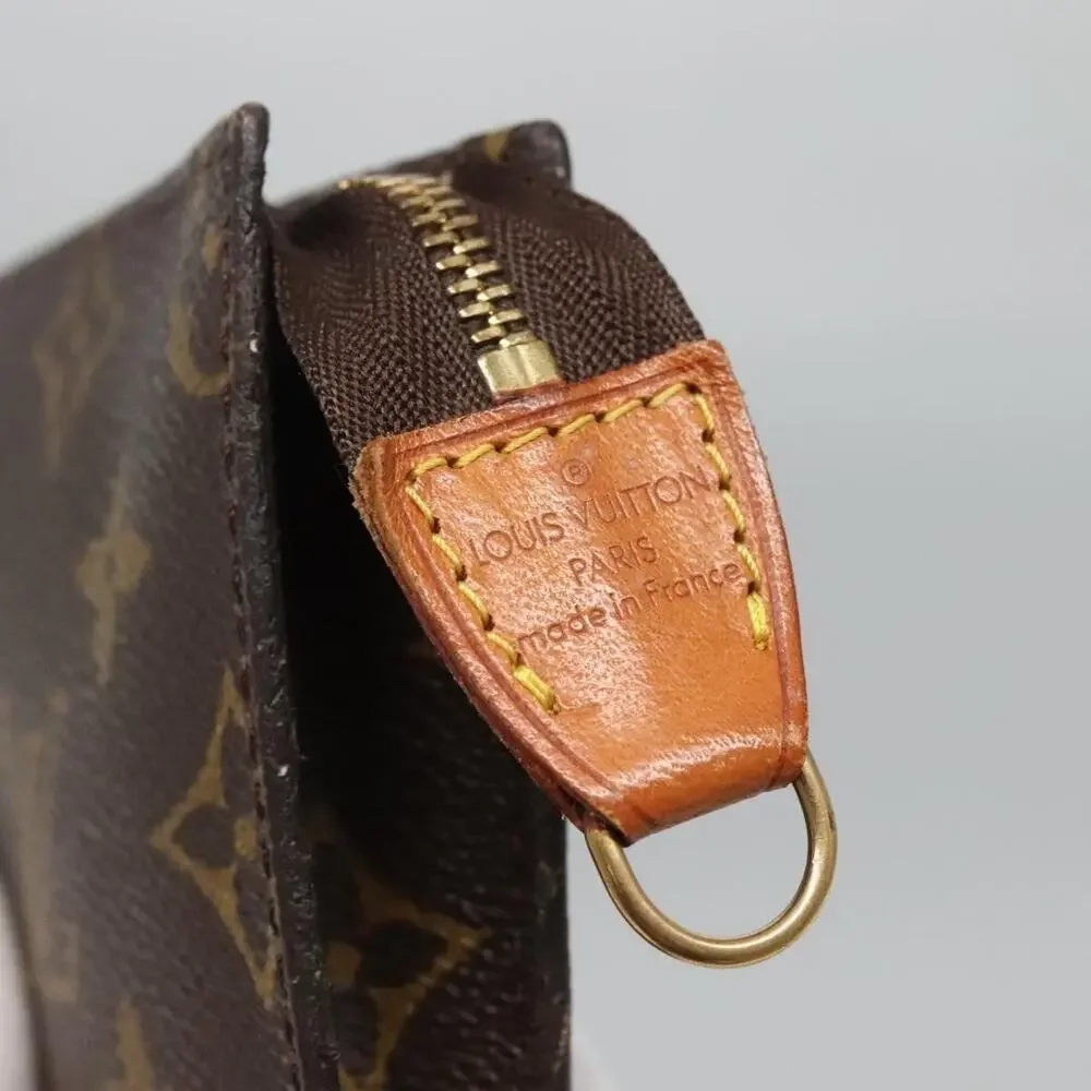 Louis Vuitton Monogram Bucket PM Accessory Pouch Brown